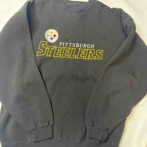 Puma Other - Vintage Black Puma Pittsburgh Steelers Crewneck Sweatshirt Size Large